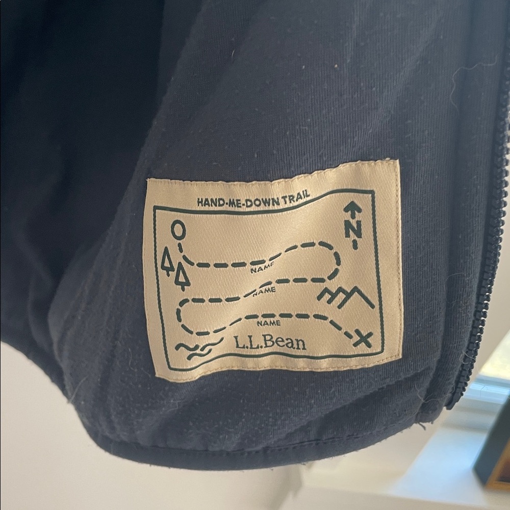 L.L. Bean boys blue high-pile Fleece full zip hoodie - Picture 3 of 4